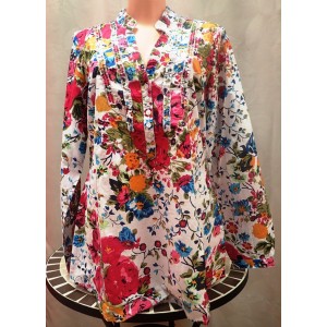 Blúzka kvetinová potlač